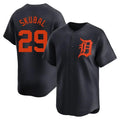 D.Tigers #29 Tarik Skubal Player Navy Home Limited Qdoa Stitched Jerseys