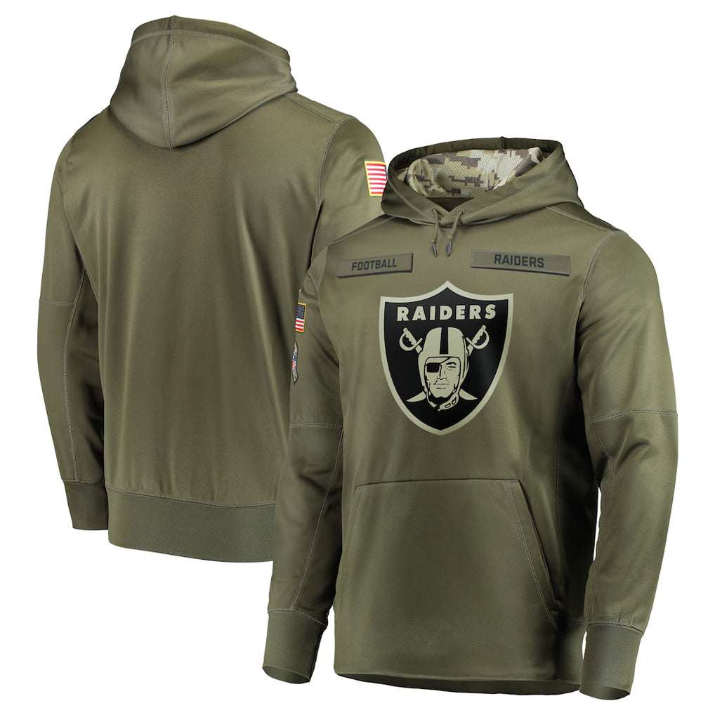 LV.Raiders ## Raiders Blank Player Olive Salute to Service Pullover Hoodies Home Game Qdoa Stitched Jerseys