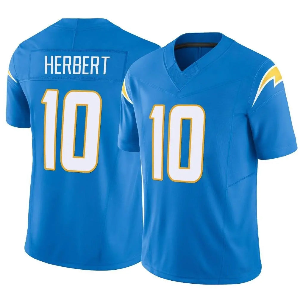 LA.Chargers #10 Justin Herbert Player Blue Limited Vapor F.U.S.E. Home Game Qdoa Stitched Jerseys