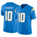LA.Chargers #10 Justin Herbert Player Blue Limited Vapor F.U.S.E. Home Game Qdoa Stitched Jerseys