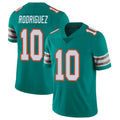 M.Dolphins #10 Jacob Rodriguez Player Aqua Limited Alternate Vapor Untouchable Home Game Qdoa Stitched Jerseys