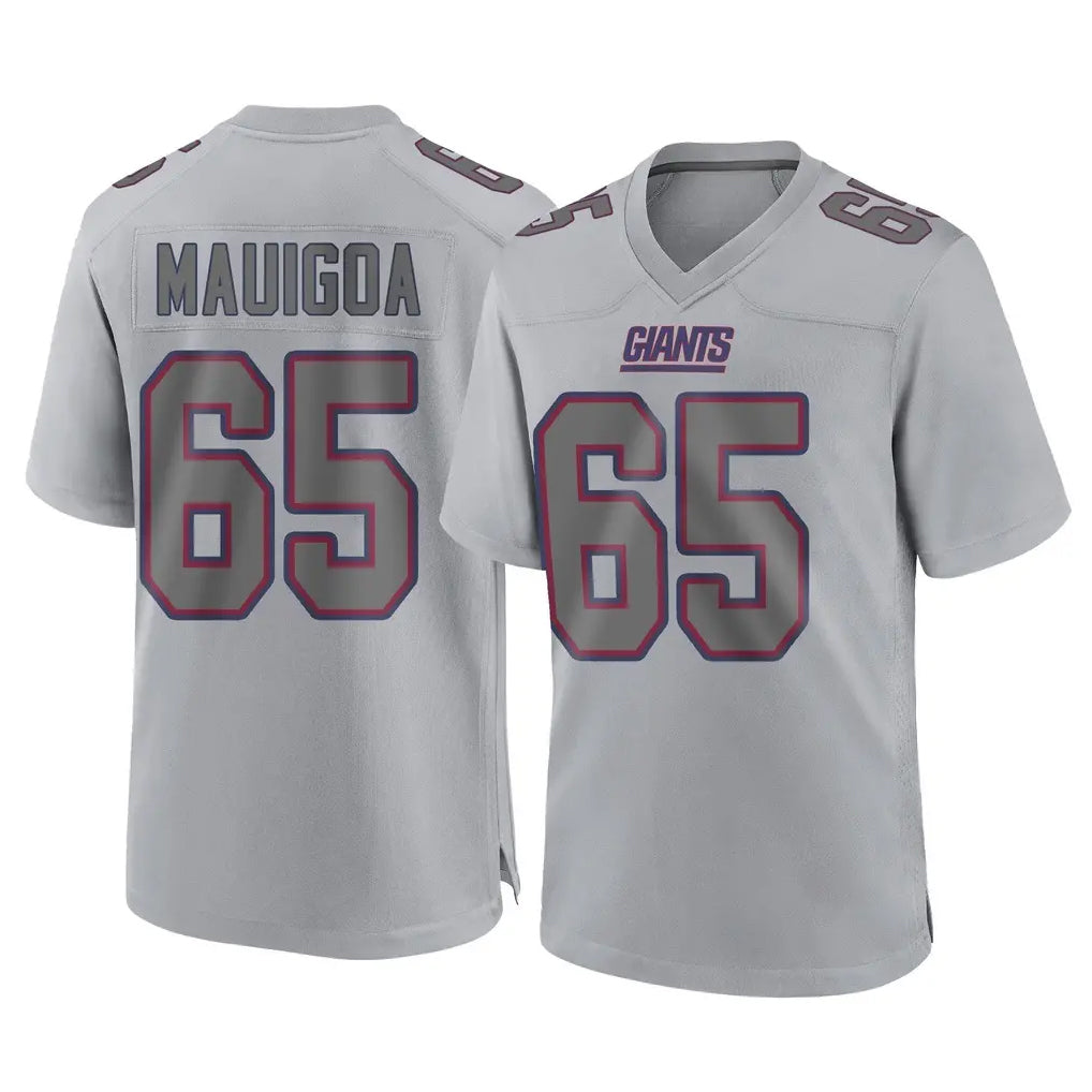 NY.Giants #65 Francis Mauigoa Player Gray Atmosphere Fashion Limited Game Qdoa Stitched Jerseys