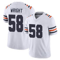 C.Bears #58 Darnell Wright Player White Classic Vapor Limited Home Game Qdoa Stitched Jerseys