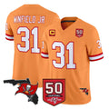 TB.Buccaneers #31 Antoine Winfield Jr. Player Orange 50th Season Vapor Limited Home Game Qdoa Stitched Jerseys