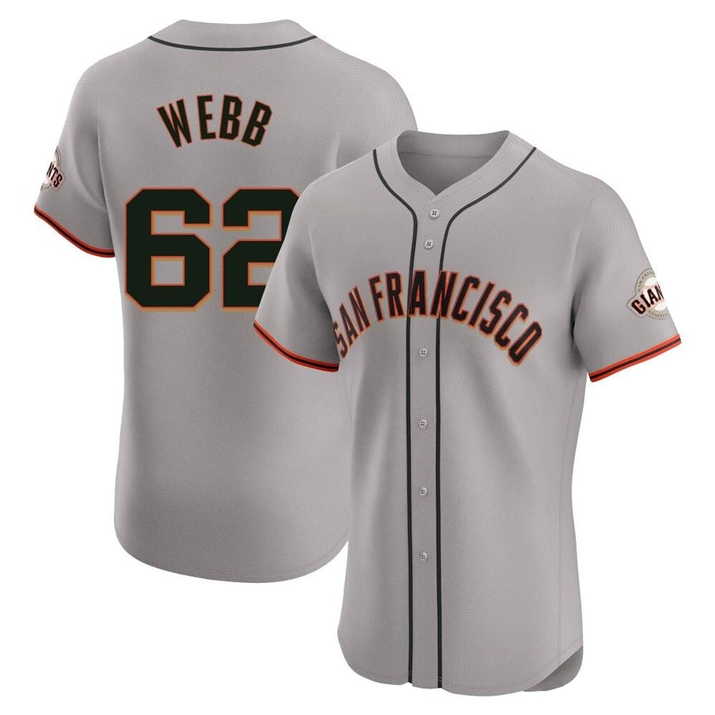 SF.Giants #62 Logan Webb Player Gray Home Limited Elite Qdoa Stitched Jerseys