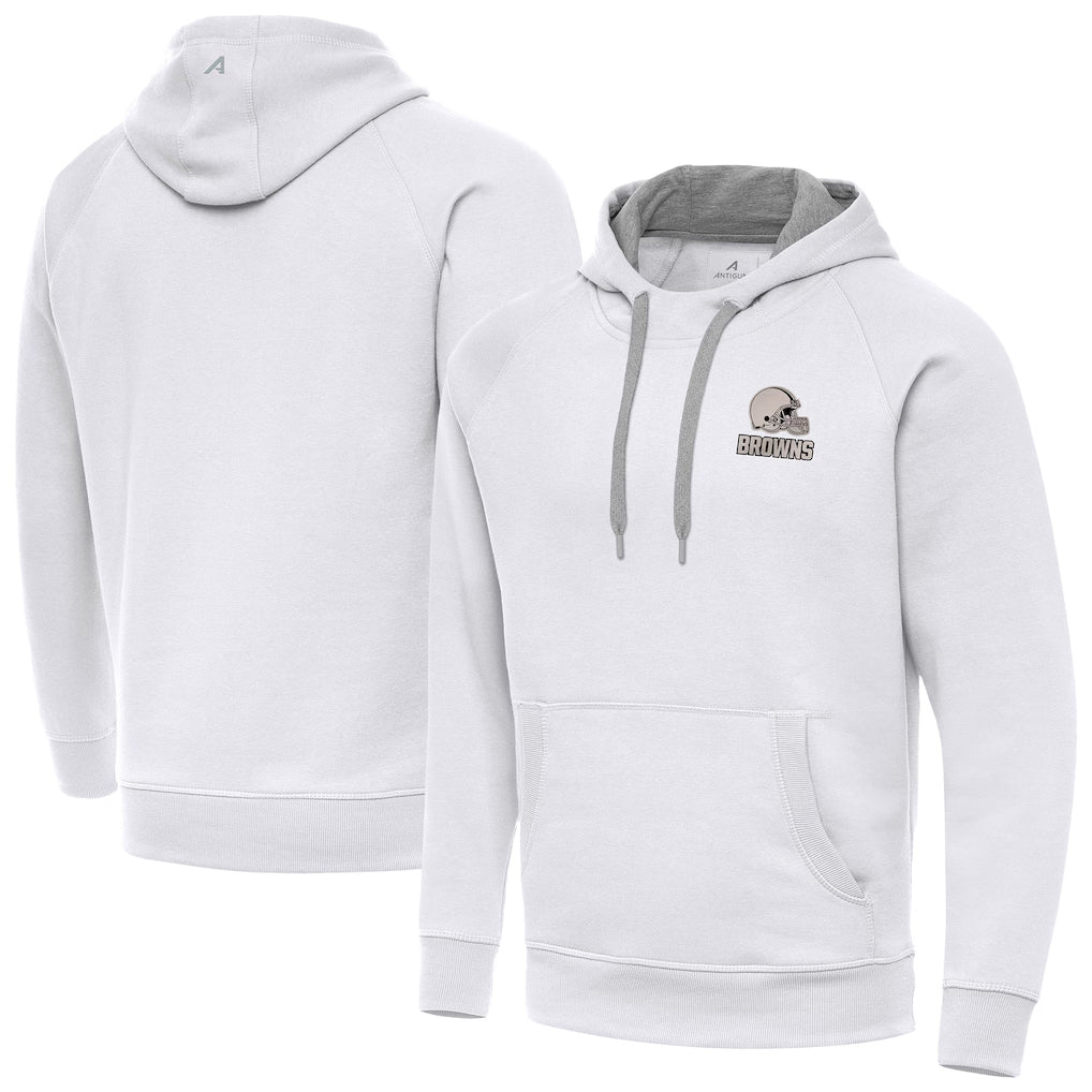 C.Browns ## Browns Blank Player White Brushed Carbon Pullover Hoodie Limited Qdoa Stitched Jerseys
