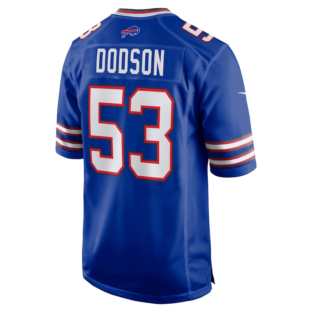 Qdoa B.Bills #53 Tyrel Dodson Royal Team Game Jersey