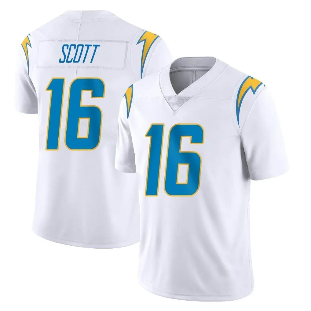 LA.Chargers #16 J.K. Scott Player White Limited Vapor Untouchable Home Game Qdoa Stitched Jerseys