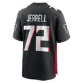 Qdoa A.Falcons #72 Michael Jerrell Black Team Game Jersey