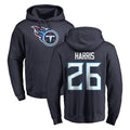 T.Titans #26 Marcus Harris Player Navy Logo Pullover Hoodies Home Game Qdoa Stitched Jerseys