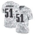 P.Eagles #51 Cam Jurgens Player Arctic Camo Salute to Service Limited Game Qdoa Stitched Jerseys