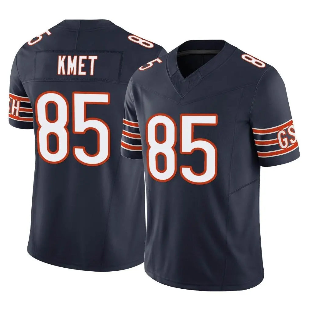 C.Bears #85 Cole Kmet Player Navy Vapor F.U.S.E. Limited Home Game Qdoa Stitched Jerseys