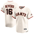 SF.Giants #16 Rafael Devers Player Cream Home Limited Qdoa Stitched Jerseys
