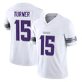M.Vikings #15 Dallas Turner Player White Limited Alternate Vapor F.U.S.E. Home Game Qdoa Stitched Jerseys