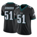 P.Eagles #51 Cam Jurgens Player Black Limited Vapor F.U.S.E. Home Game Qdoa Stitched Jerseys