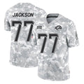 LA.Rams #77 Alaric Jackson Player Arctic Camo Salute To Service Limited Game Qdoa Stitched Jerseys