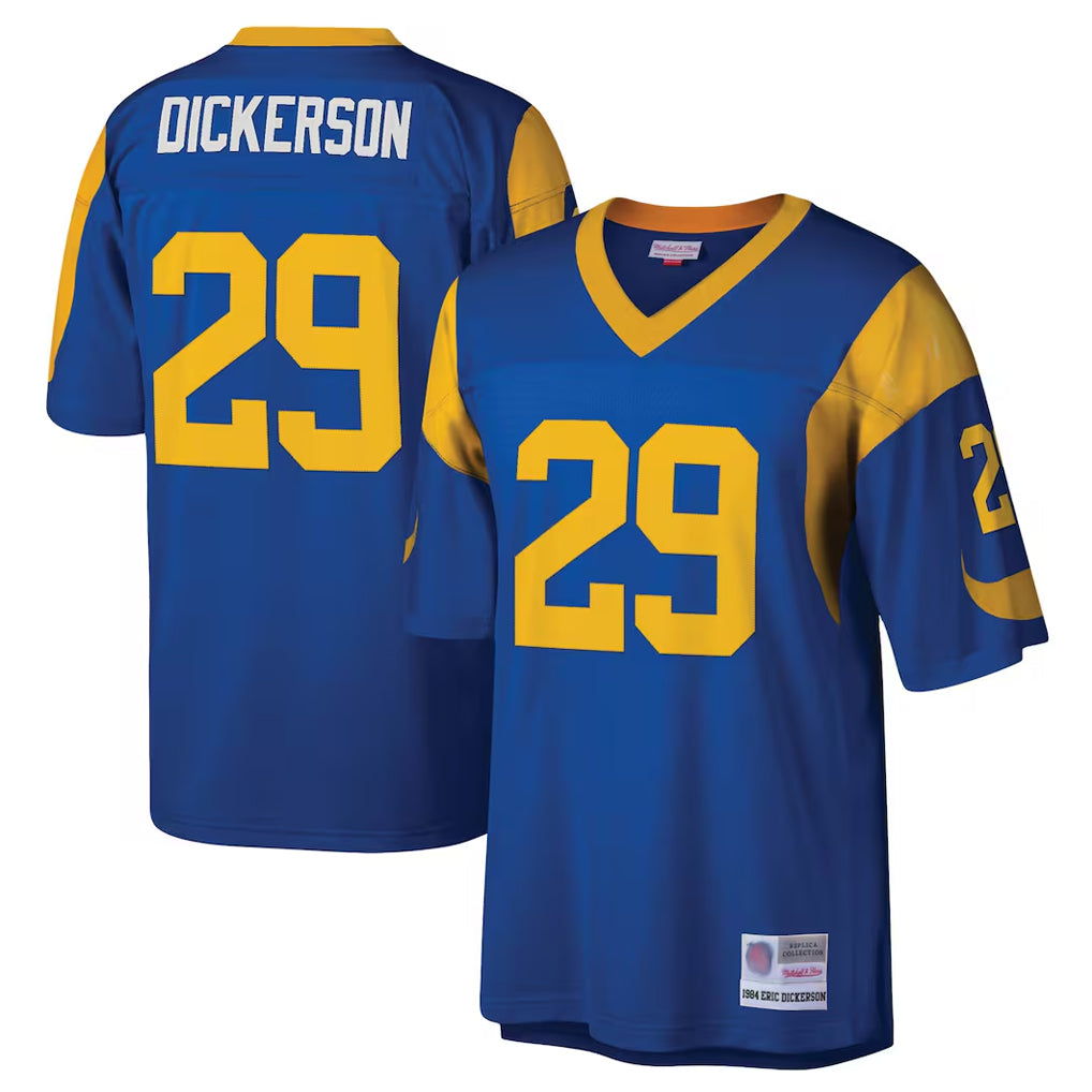 LA.Rams #29 Eric Dickerson Player Royal Mitchell & Ness Legacy Replica Qdoa Stitched Jerseys