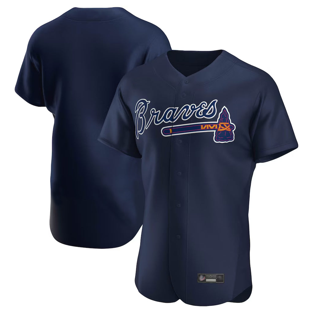 A.Braves ## Braves Blank Player Navy Alternate Limited Elite Home Game Qdoa Stitched Jerseys