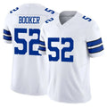 D.Cowboys #52 Tyler Booker Player White Limited Vapor F.U.S.E. Home Game Qdoa Stitched Jerseys