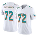 M.Dolphins #72 Jonah Savaiinaea Player White Limited Vapor F.U.S.E. Home Game Qdoa Stitched Jerseys