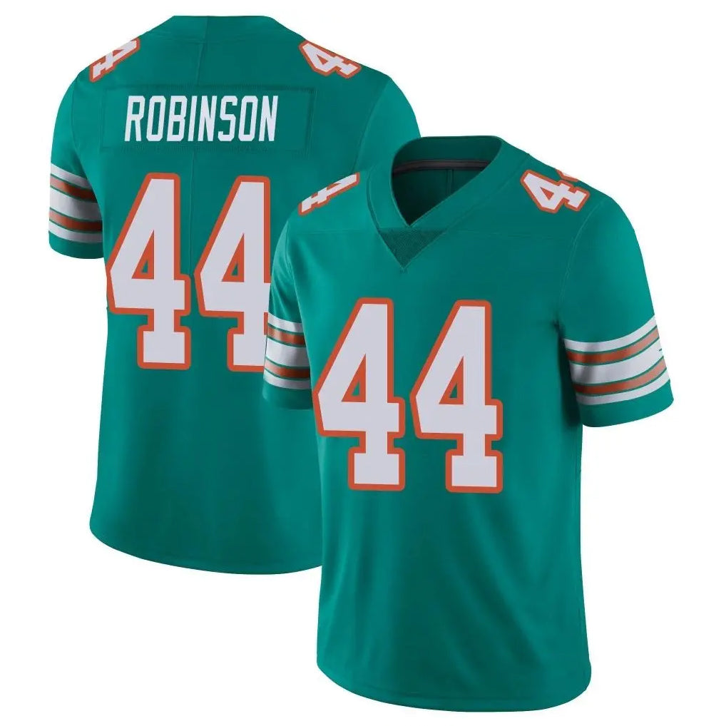 M.Dolphins #44 Chop Robinson Player Aqua Limited Alternate Vapor Untouchable Home Game Qdoa Stitched Jerseys