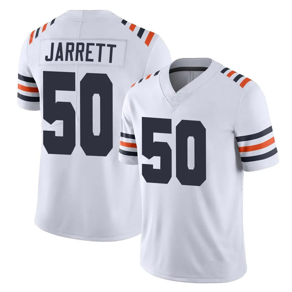 C.Bears #50 Grady Jarrett Player White Classic Vapor Limited Home Game Qdoa Stitched Jerseys