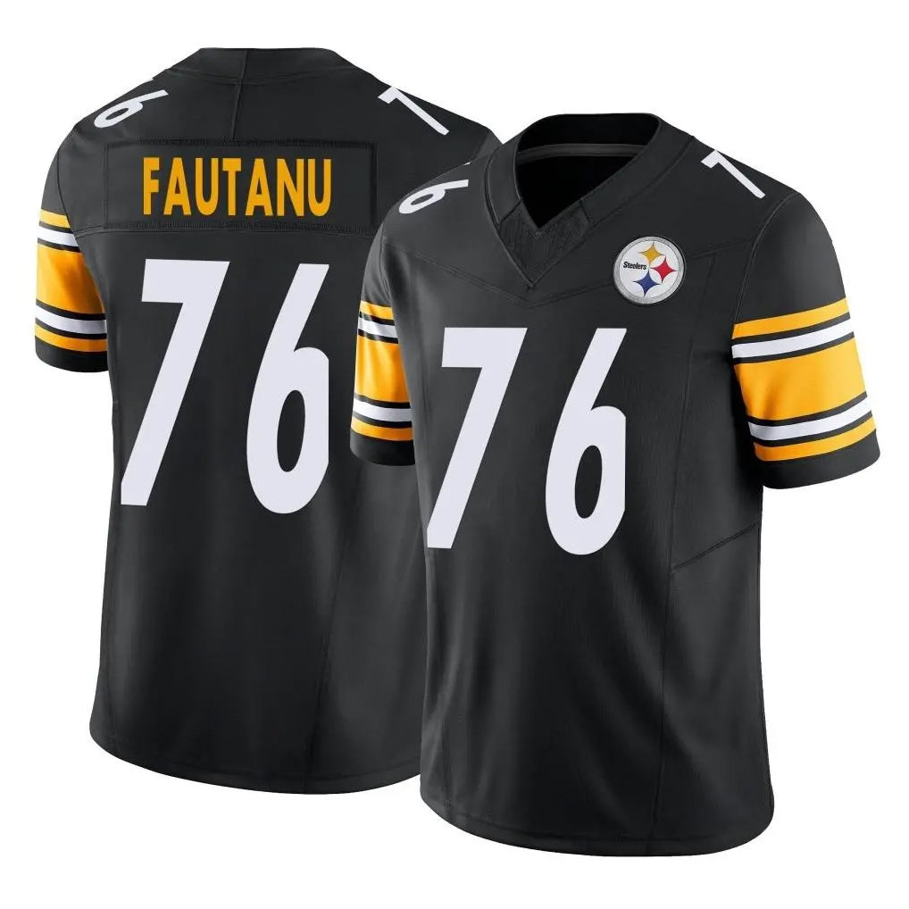 P.Steelers #76 Troy Fautanu Player Black Limited Vapor F.U.S.E. Home Game Qdoa Stitched Jerseys