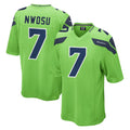 S.Seahawks #7 Uchenna Nwosu Player Green Home Game Qdoa Stitched Jerseys