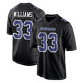 D.Cowboys #33 Javonte Williams Player Carbon Black Fashion Home Game Qdoa Stitched Jerseys