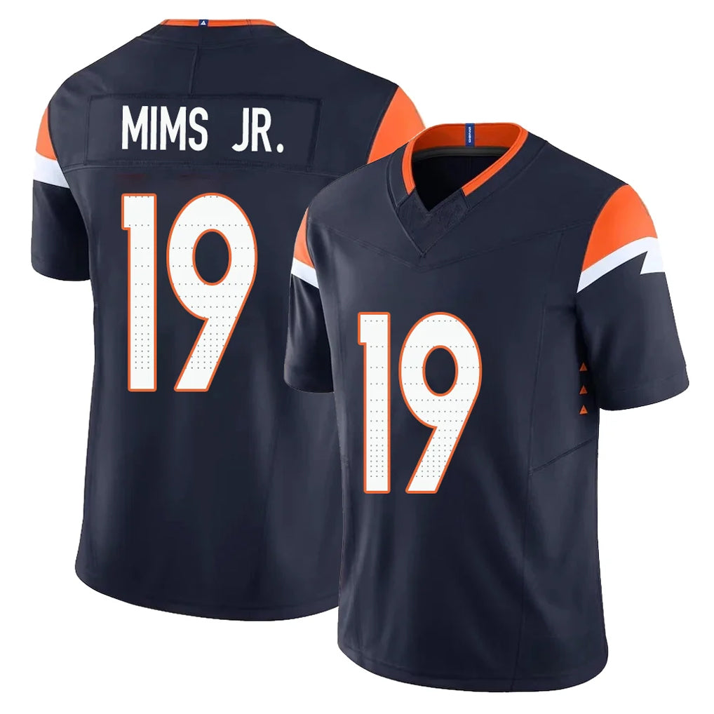 D.Broncos #19 Marvin Mims Jr. Player Navy Limited Vapor F.U.S.E. Home Game Qdoa Stitched Jerseys