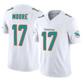 M.Dolphins #17 Trey Moore Player White Limited Vapor F.U.S.E. Home Game Qdoa Stitched Jerseys