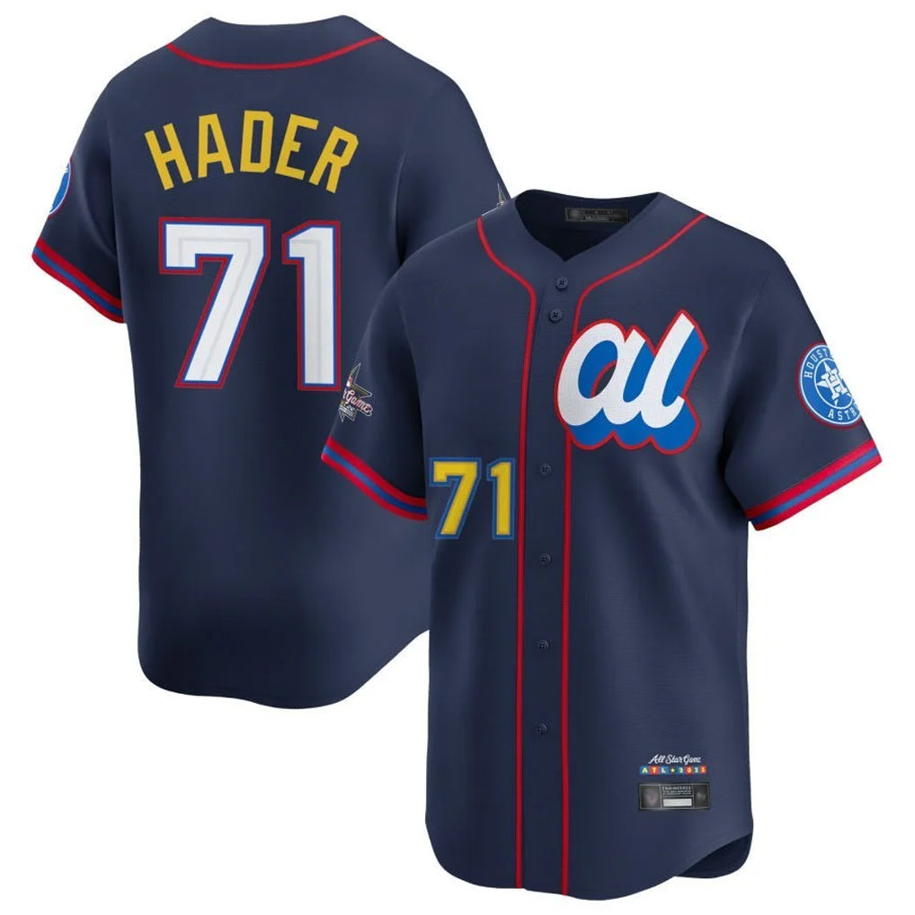H.Astros #71 Josh Hader Player Navy American League All-Star Game Limited Qdoa Stitched Jerseys