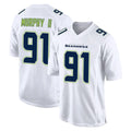 S.Seahawks #91 Byron Murphy II Player White Tundra Fashion Home Game Qdoa Stitched Jerseys