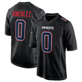 NE.Patriots #0 Christian Gonzalez Player Carbon Fashion Limited Home Game Qdoa Stitched Jerseys