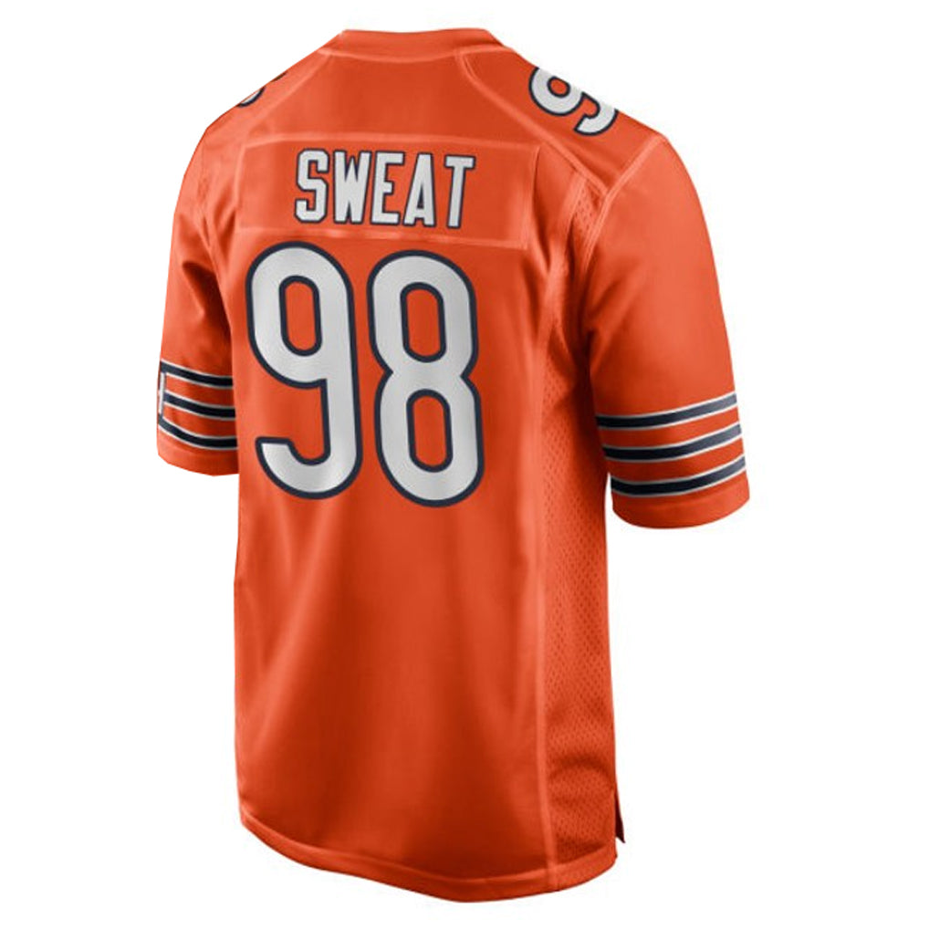 C.Bears #98 Montez Sweat Player Orange Home Game Qdoa Stitched Jerseys