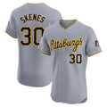 P.Pirates #30 Paul Skenes Player Gray Road Home Limited Elite Qdoa Stitched Jerseys