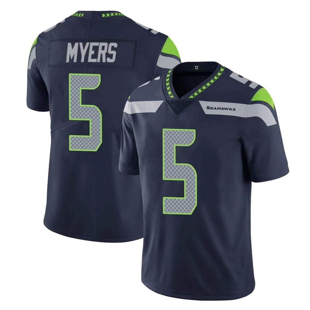 S.Seahawks #5 Jason Myers Player Navy Limited Vapor Untouchable Home Game Qdoa Stitched Jerseys