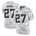 M.Vikings #27 Jordan Mason Player Arctic Camo Salute To Service Limited Game Qdoa Stitched Jerseys