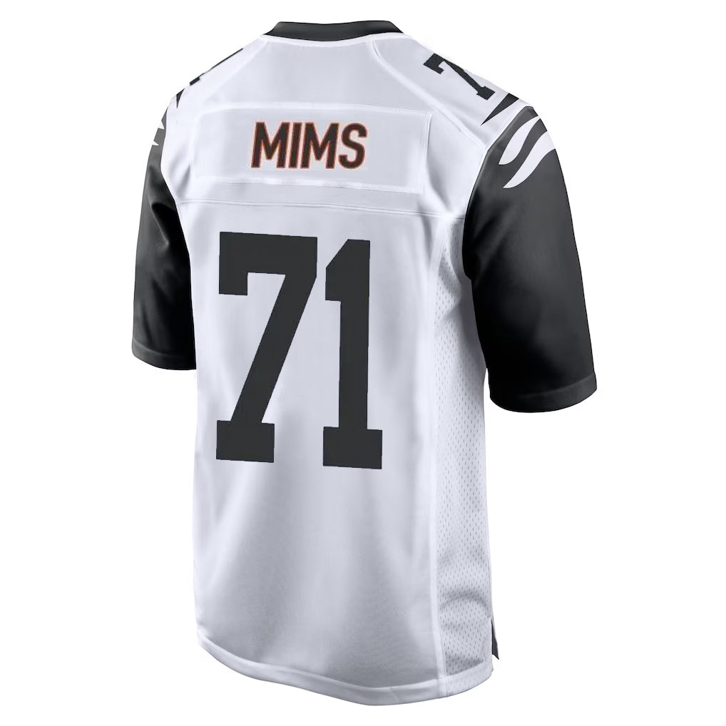 C.Bengals #71 Amarius Mims Player White Alternate Home Game Qdoa Stitched Jerseys