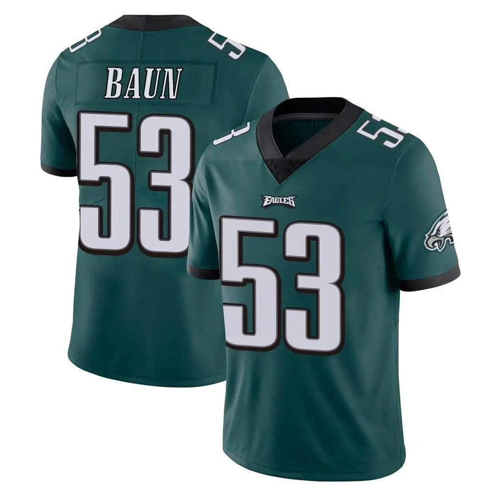 P.Eagles #53 Zack Baun Player Team Color Green Vapor Untouchable Home Game Qdoa Stitched Jerseys