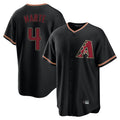 A.Diamondbacks #4 Ketel Marte Player Black Limited Home Qdoa Stitched Jerseys