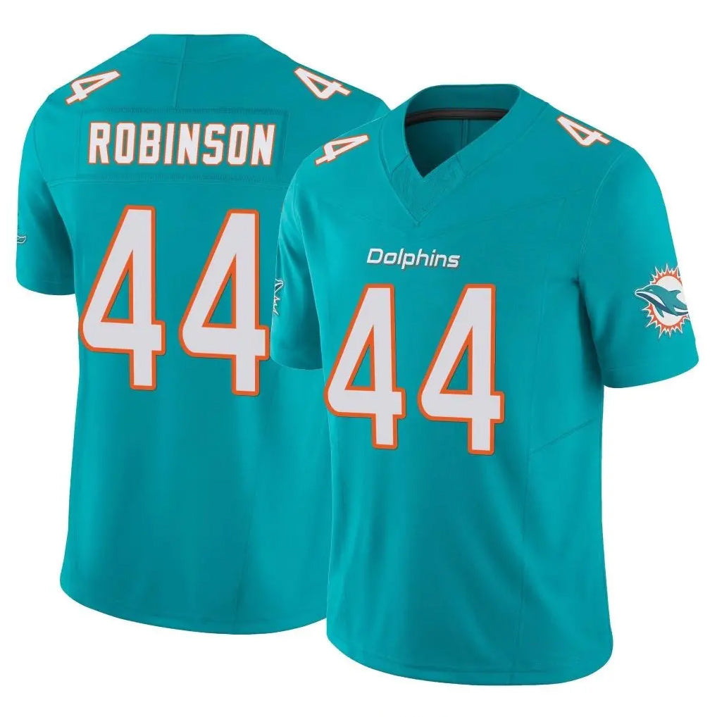 M.Dolphins #44 Chop Robinson Player Aqua Limited Vapor F.U.S.E. Home Game Qdoa Stitched Jerseys