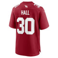 Qdoa A.Cardinals #30 Darren Hall Cardinal Team Game Jersey