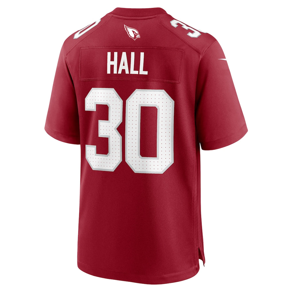 Qdoa A.Cardinals #30 Darren Hall Cardinal Team Game Jersey