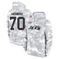NY.Jets #70 Armand Membou Player Arctic Camo Salute to Service Pullover Hoodies Limited Game Qdoa Stitched Jerseys