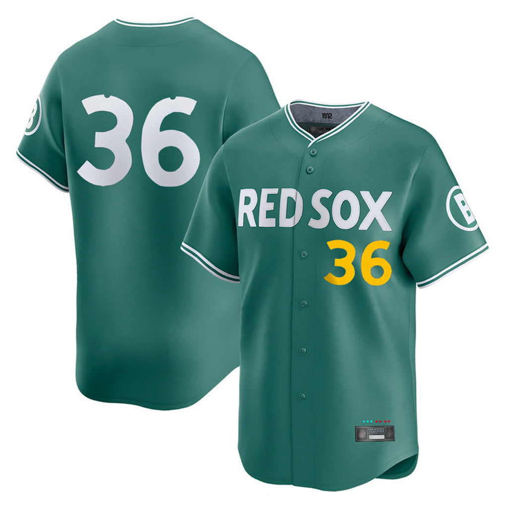 B.Red Sox #36 Triston Casas Player Green City Connect Limited Home Game Qdoa Stitched Jerseys