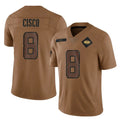 NY.Jets #8 Andre Cisco Player Brown Salute To Service Limited Qdoa Stitched Jerseys