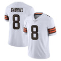 C.Browns #8 Dillon Gabriel Player White Vapor Untouchable Limited Home Game Qdoa Stitched Jerseys