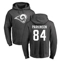 LA.Rams #84 Colby Parkinson Player Gray Pullover Hoodie Limited Game Qdoa Stitched Jerseys