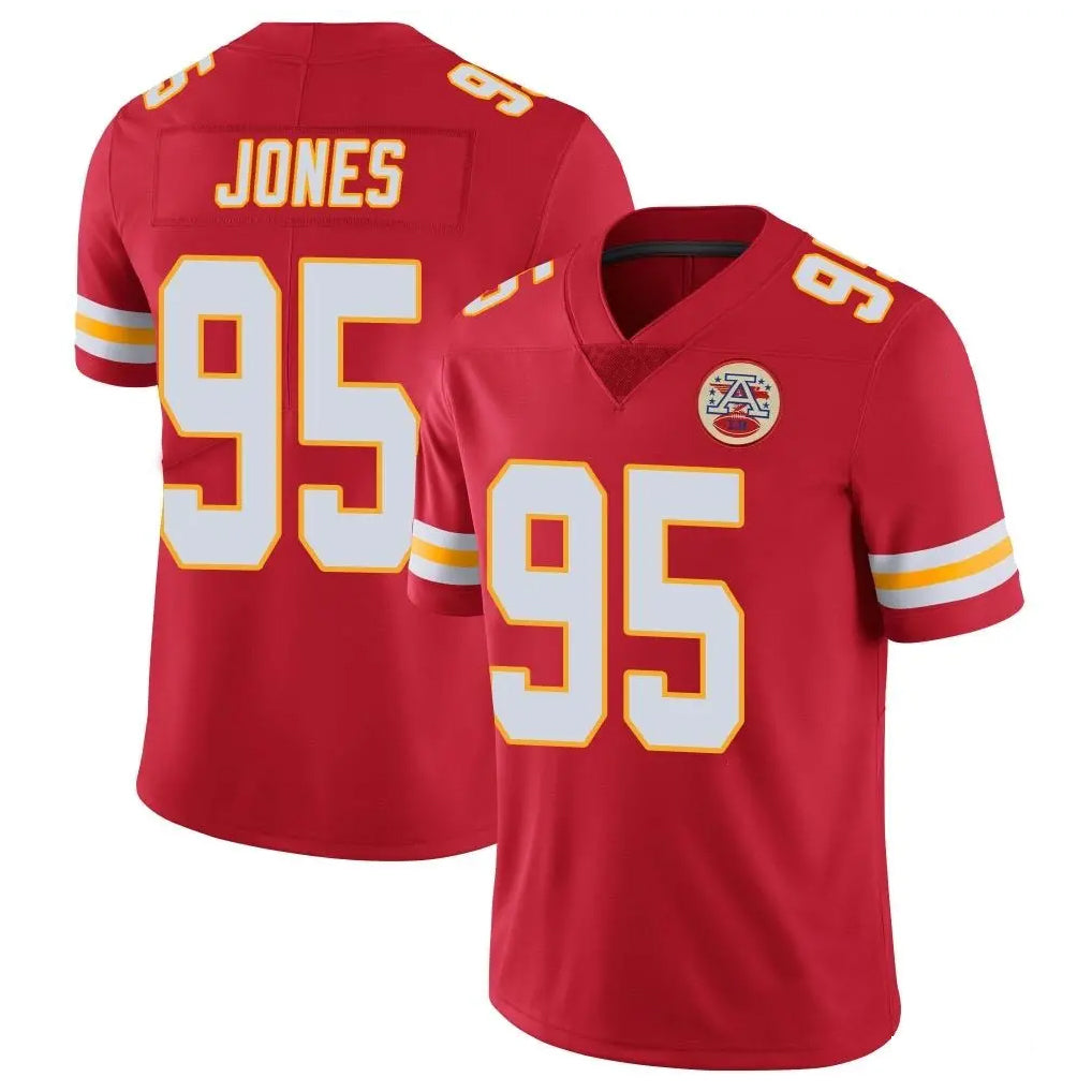 KC.Chiefs #95 Chris Jones Player Red Limited Vapor Untouchable Home Game Qdoa Stitched Jerseys